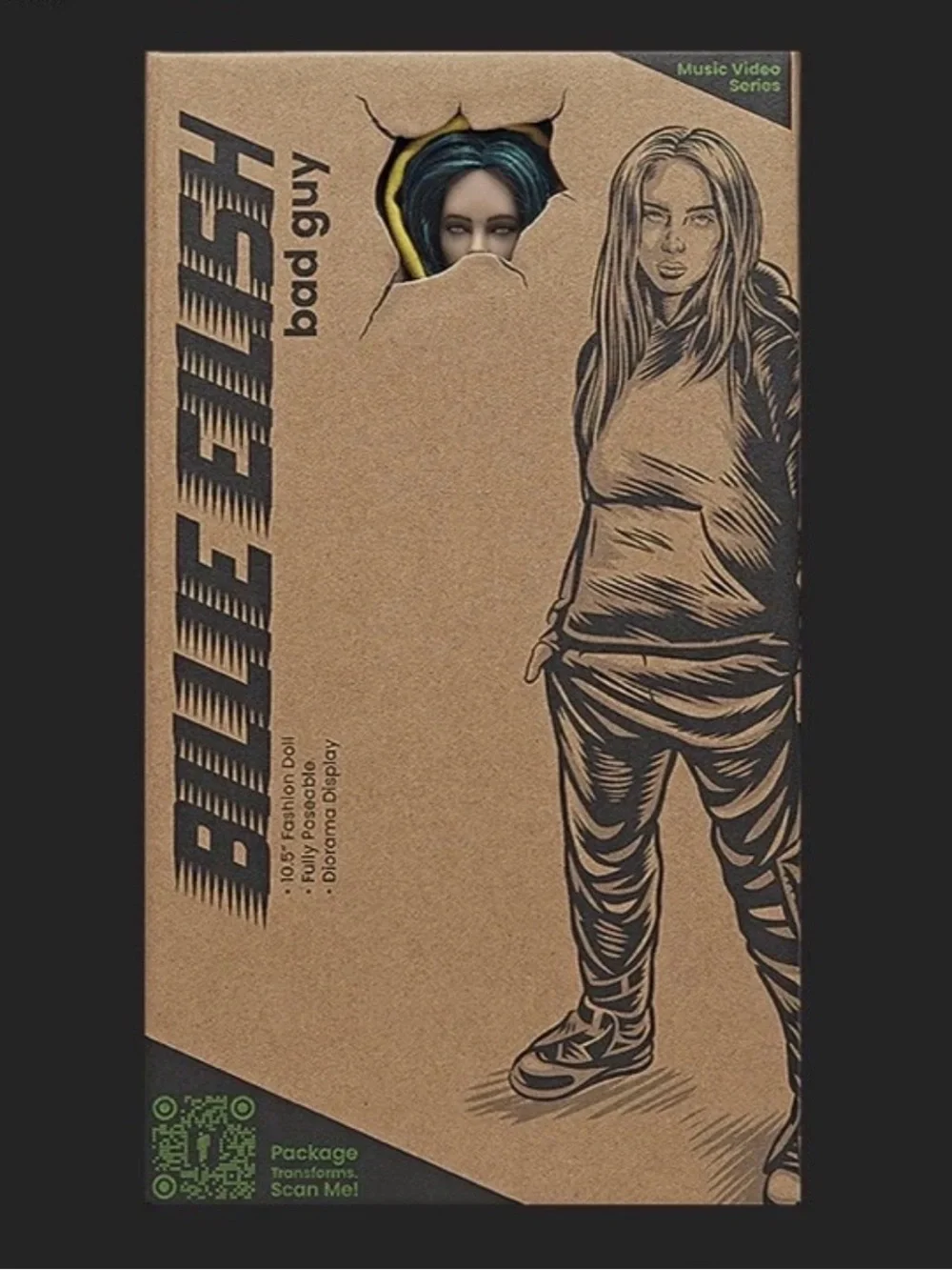 Billie Eilish In-Video Series collectible doll, based on her hit,